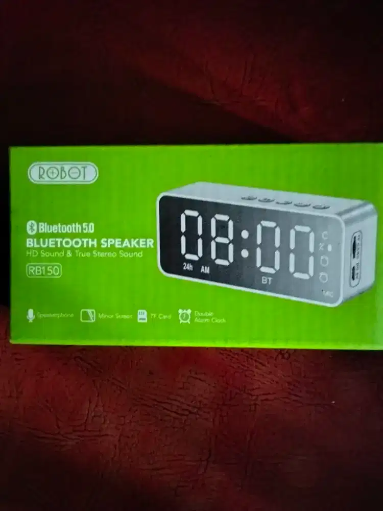 Speakerphone, Mirror Screen, TF Card, Double Alarm Clock nego
