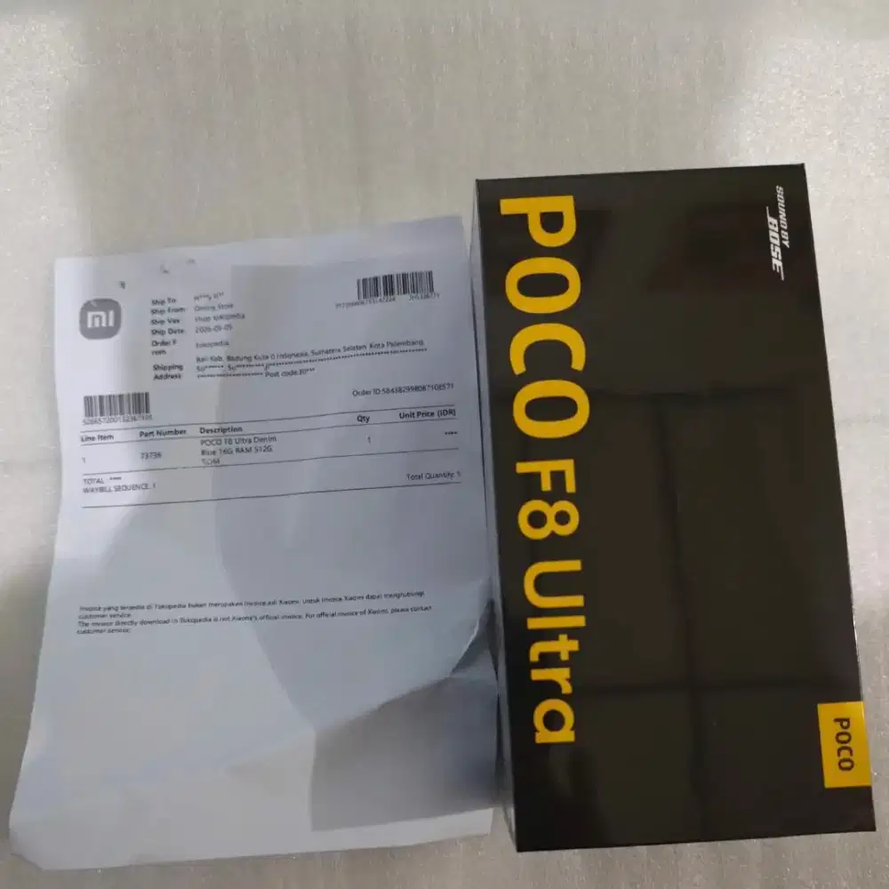 Poco F8 Ultra 16/512GB Black New BNIB Segel Baru