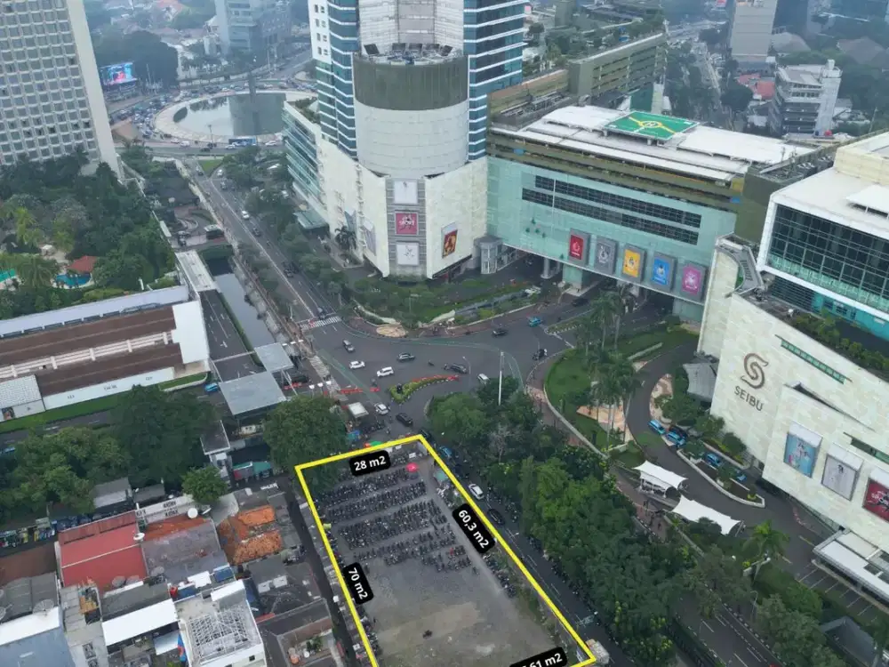 Lahan Premium Komersial Area Jl. Thamrin, Bundaran HI, Jakarta Pusat