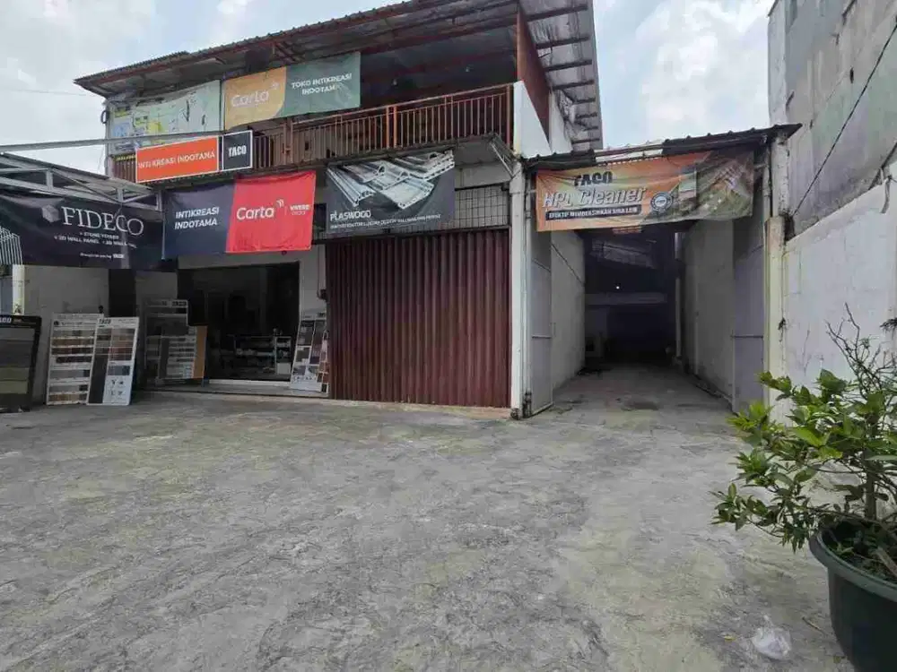 dijual cepat ruko & gudang di karang tengah pinggir jalan raya! 645m²