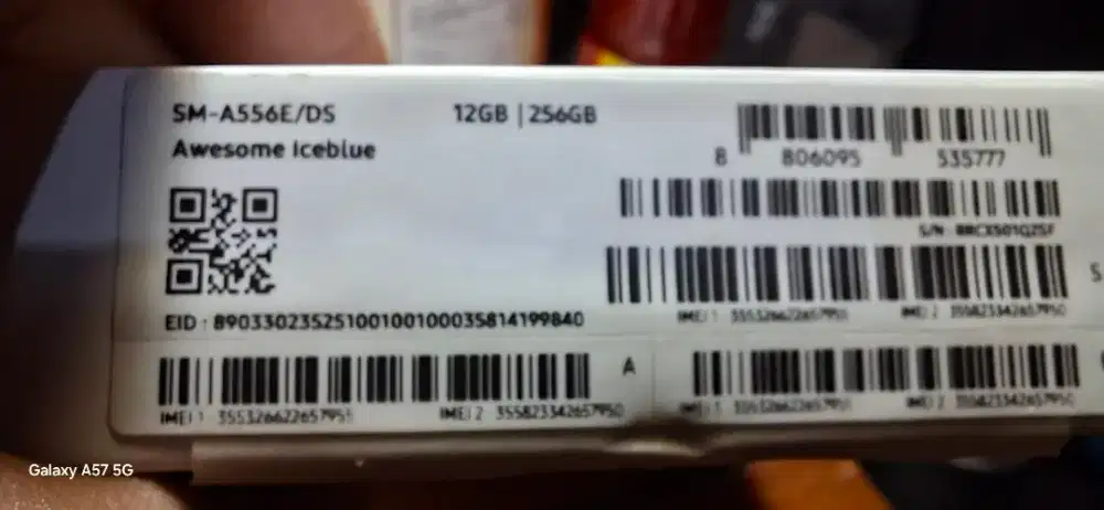 Dijual SAMSUNG A55 5G EXYNOS 1480 12GB/256GB mulus 1tgn dari baru.