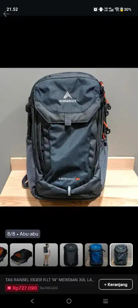 EIGER MERIDIAN 30 LAPTOP BACKPACK