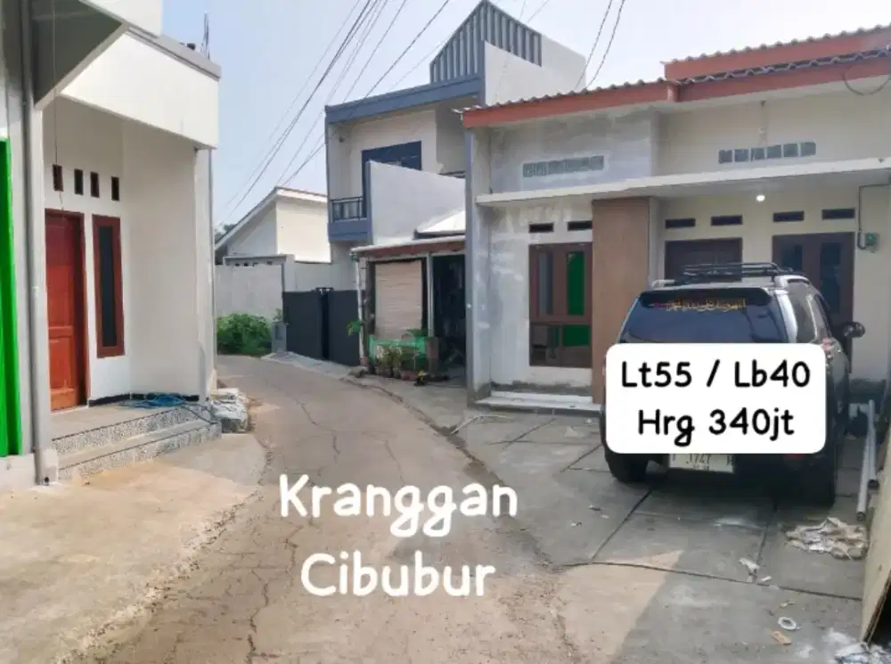 Rumah 55mt Kranggan Cibubur masuk mobil