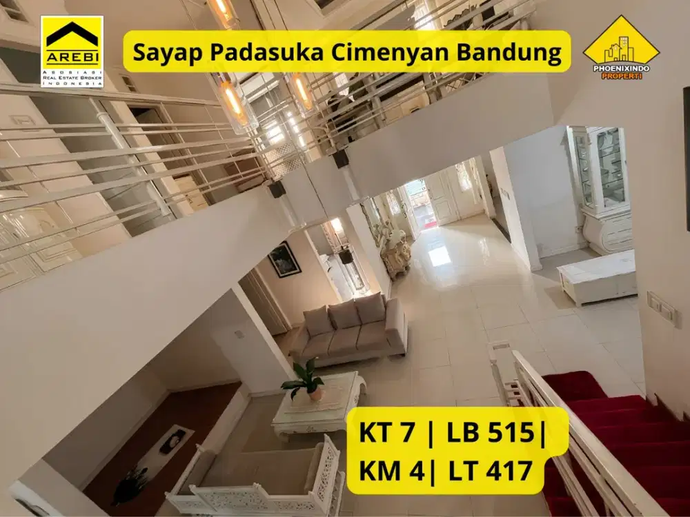 Dijual Rumah Luas Siap Huni di Sayap Padasuka Cimenyan Bandung 7 KT | LT 417 m² | SHM + IMB | Harga 4 Milyar