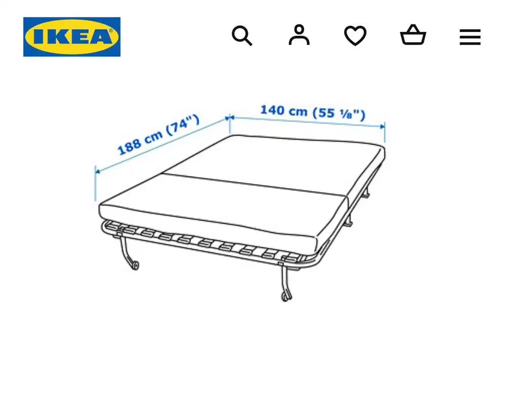 Di jual - Sofabed Ikea Lycksele Murbo