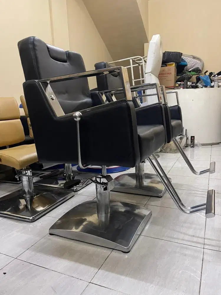 Kursi barbershop hidrolik bekas second bangku pangkas rambut salon