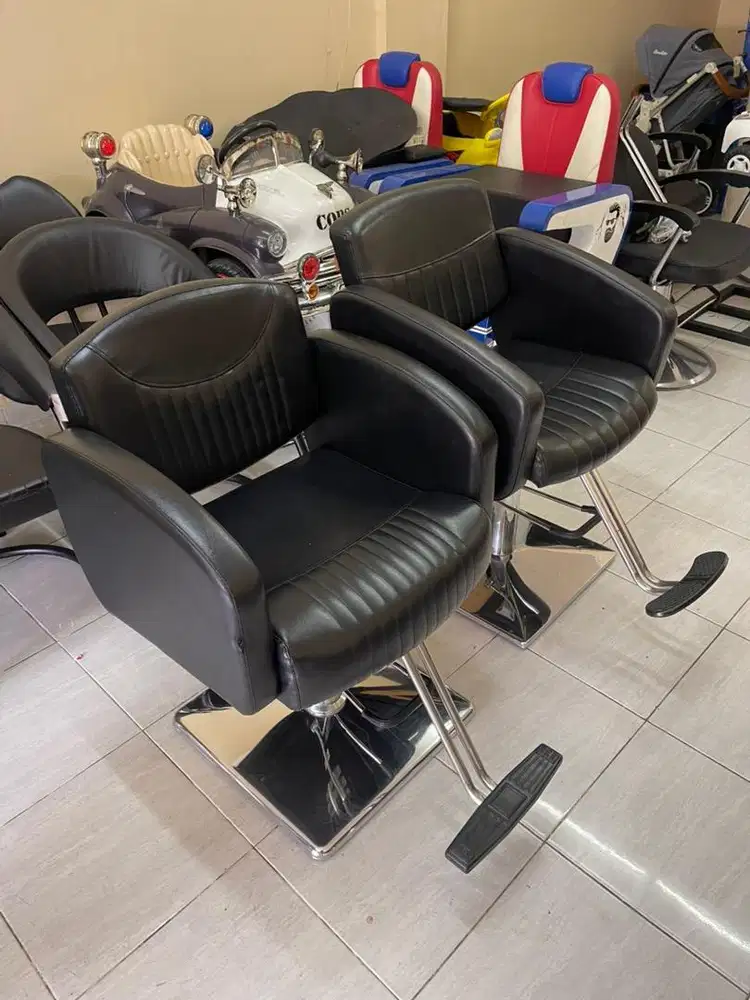 Kursi barbershop hidrolik bekas second salon bangku pangkas rambut