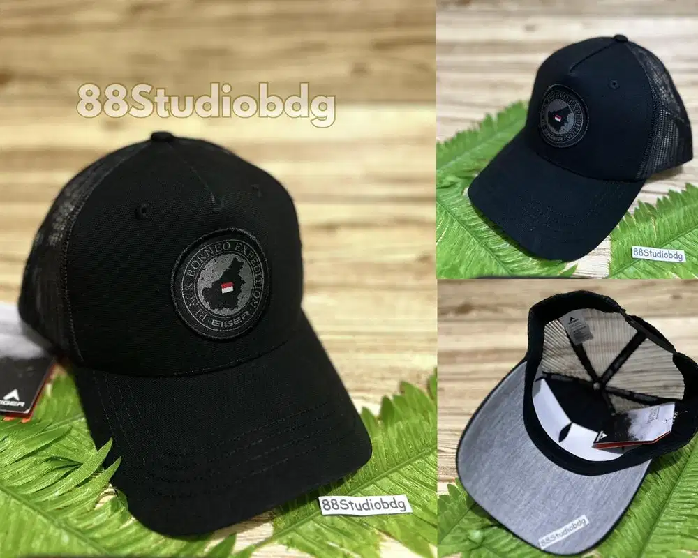 Topi original Eiger - eiger Tropic trip 1.0 - Topi trucker eiger Hitam