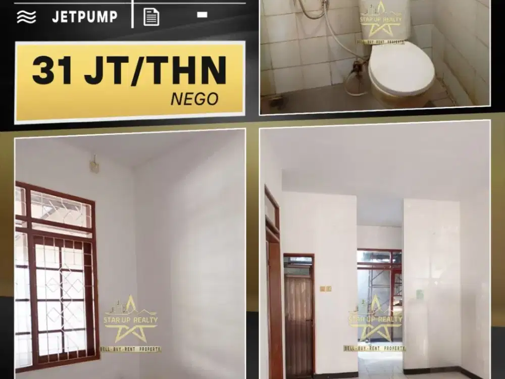 31 jt Disewakan Rumah Taman kopo indah 2 TKI 2 lt 90 lb 60 kt 2 km 1