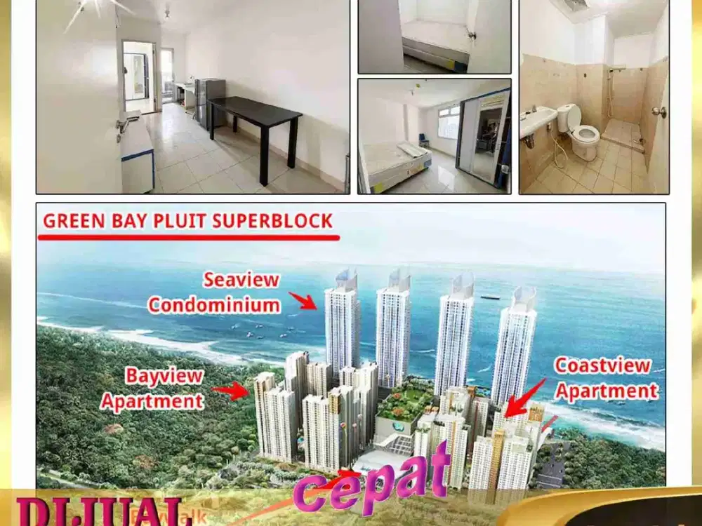 DIJUAL APARTEMEN 2 BEDROOM DI APARTEMEN GREEN BAY PLUIT JAKARTA UTARA