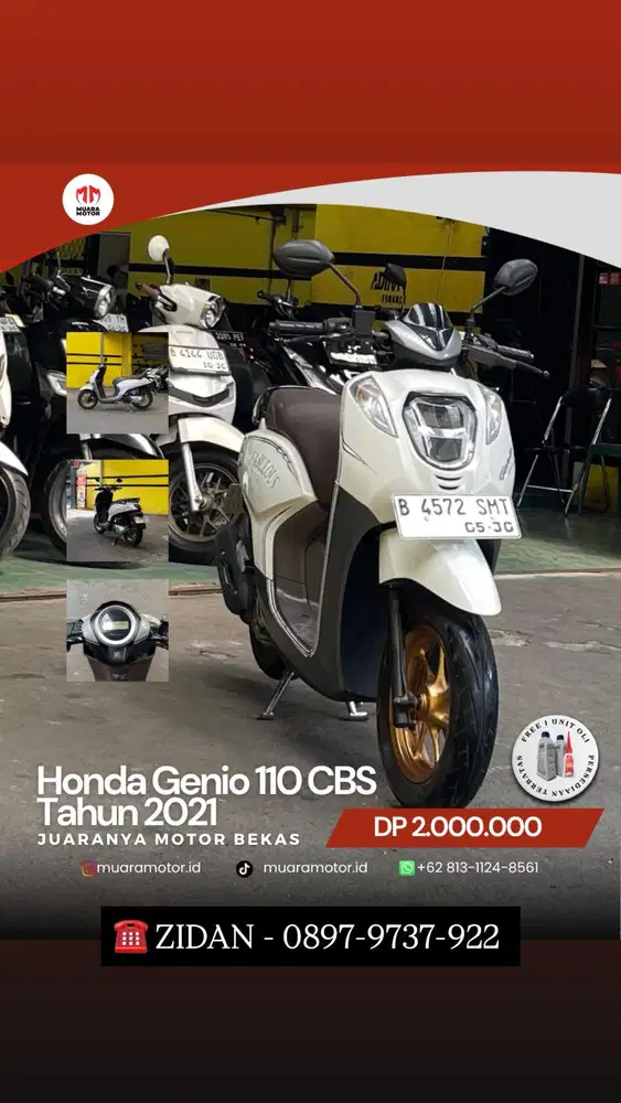 HONDA GENIO CBS 2021 !!!