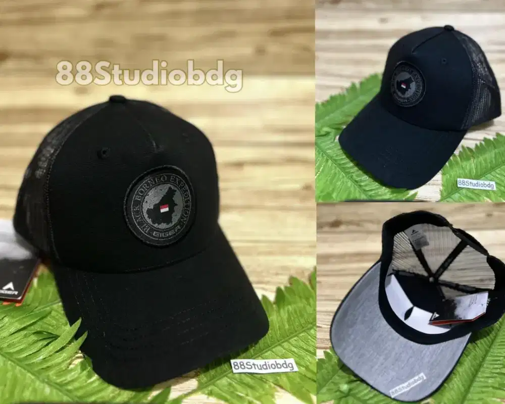 Topi Original Eiger - Eiger Tropic Trip 1.0 Cap , warna Hitam size L