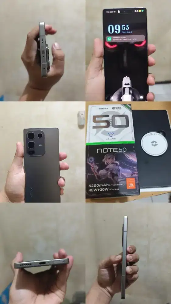 For sale HP infinix note 50 8+8/256 like new
