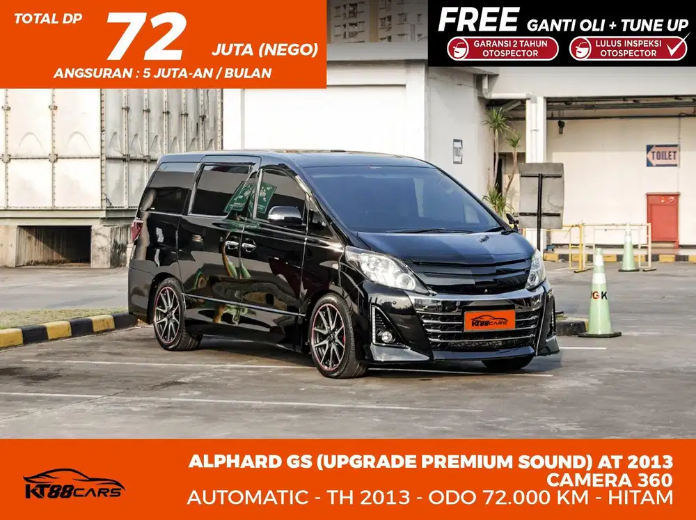 Recod Toyota Alphard GS(Upgrade premium Sound) AT 2013