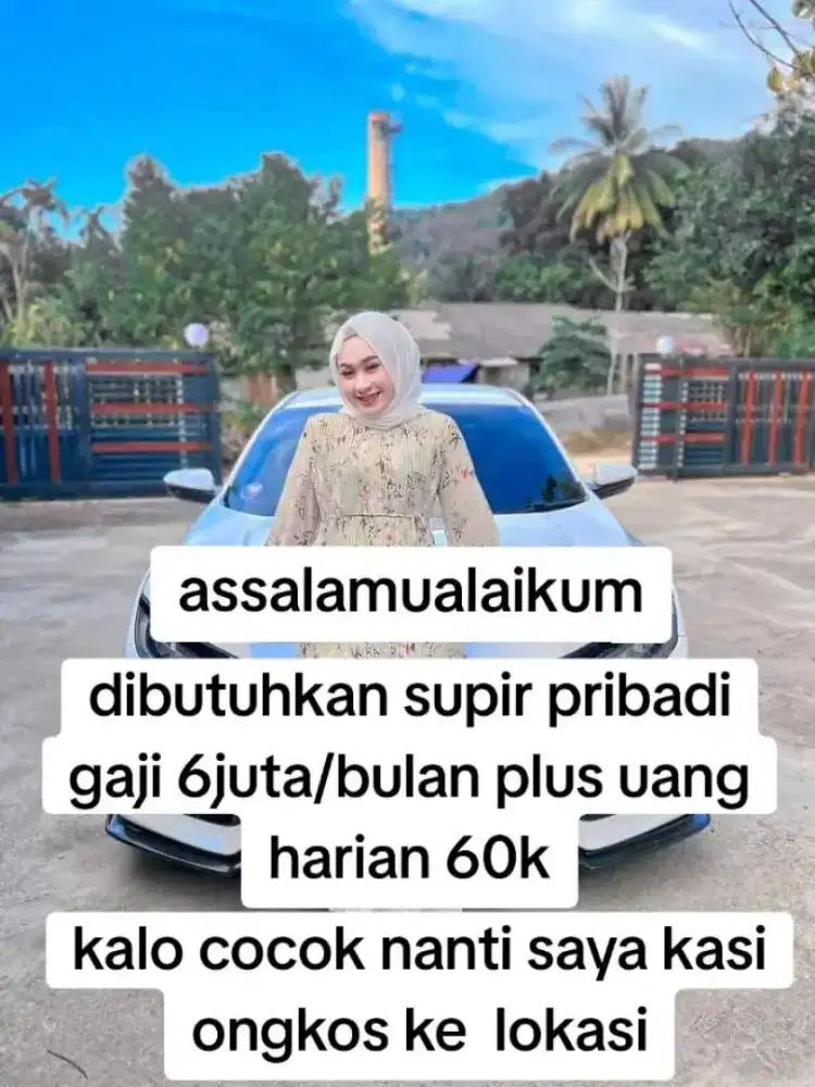 Dibutuhkan supir pribadi