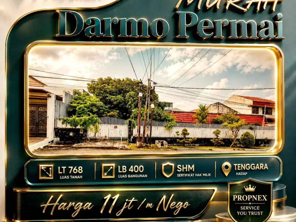 MURAH HITUNG TANAH UNIT LANGKA DARMO PERMAI SELATAN DKT SUKOMANUNGGAL HR MOHAMAD