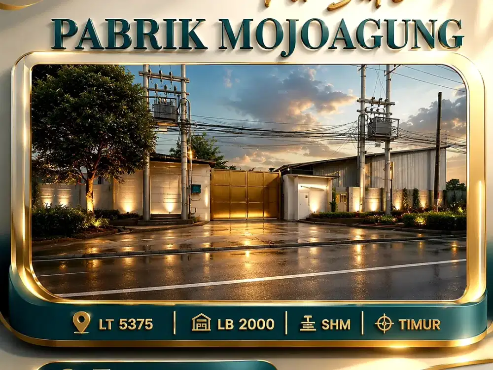 JUAL CEPAT PABRIK aktif MOJOAGUNG jombang