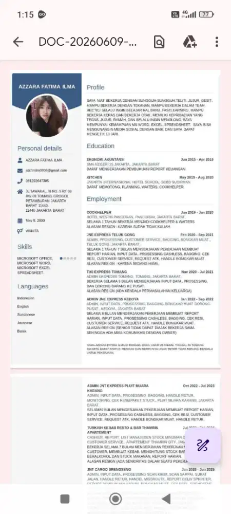 MENCARI LOWONGAN PEKERJAAN