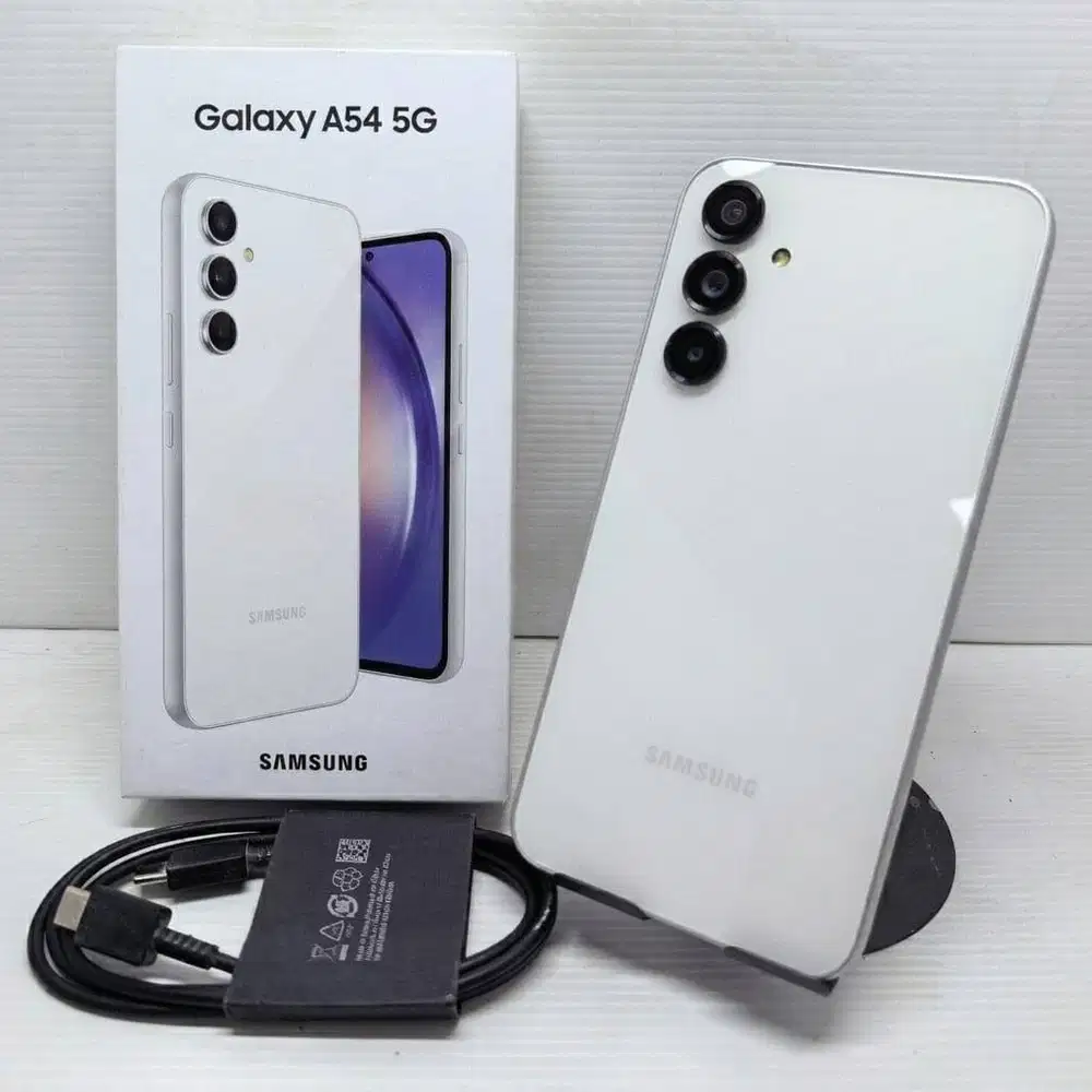 EX SEIN SAMSUNG GALAXY A54 5G 8/256 WHITE  MULUS FULLSET NO MINUS MULU