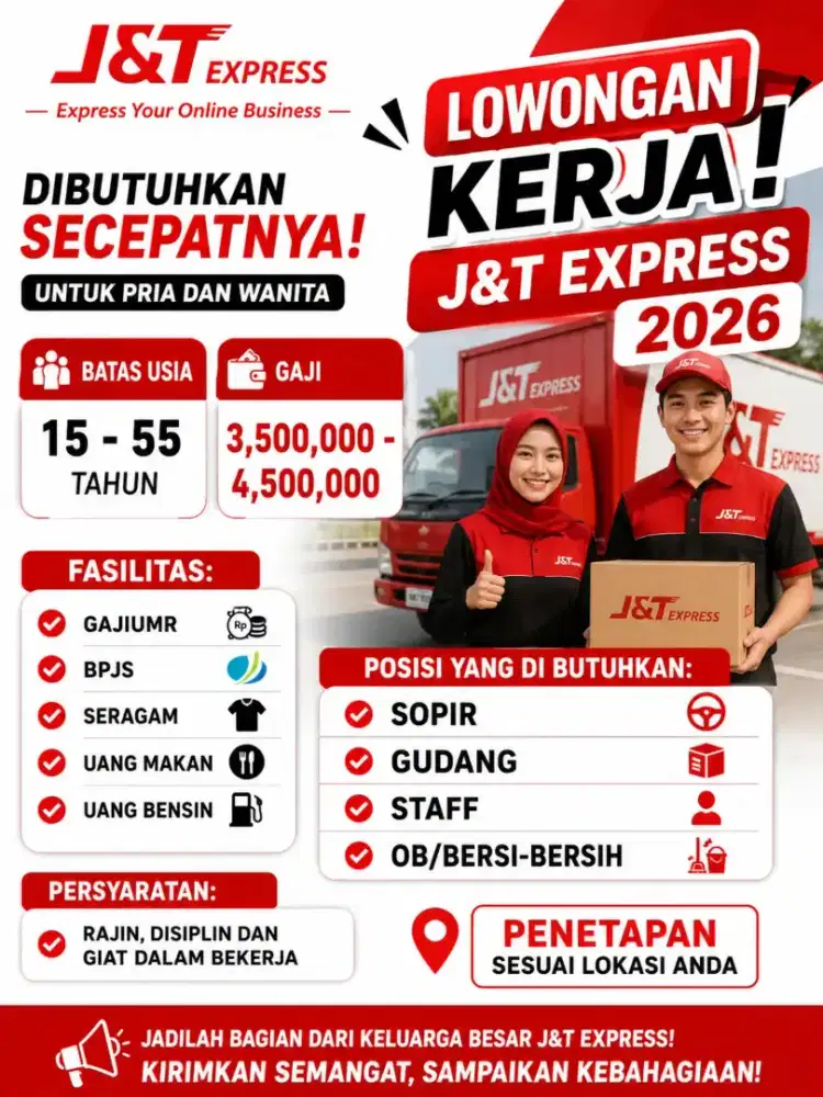 Lowongan pekerjaan jnt terbaru