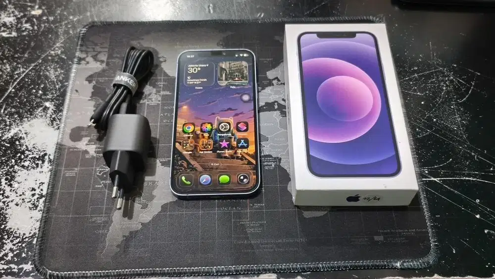 JUAL CEPAT IPHONE 12 64GB PURPLE