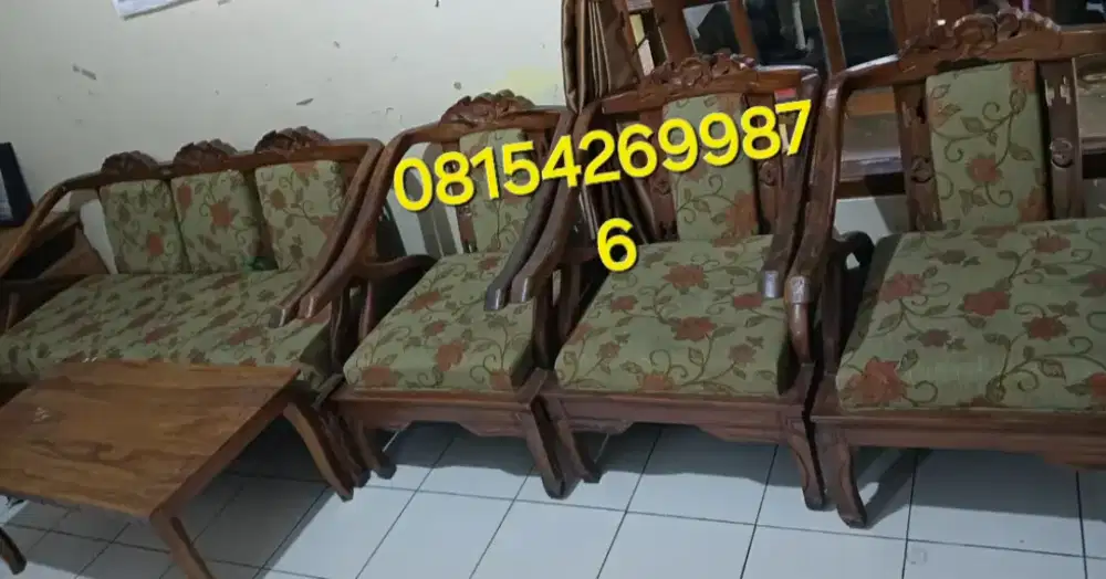 Dj kursi ruang tamu lengkap set + meja