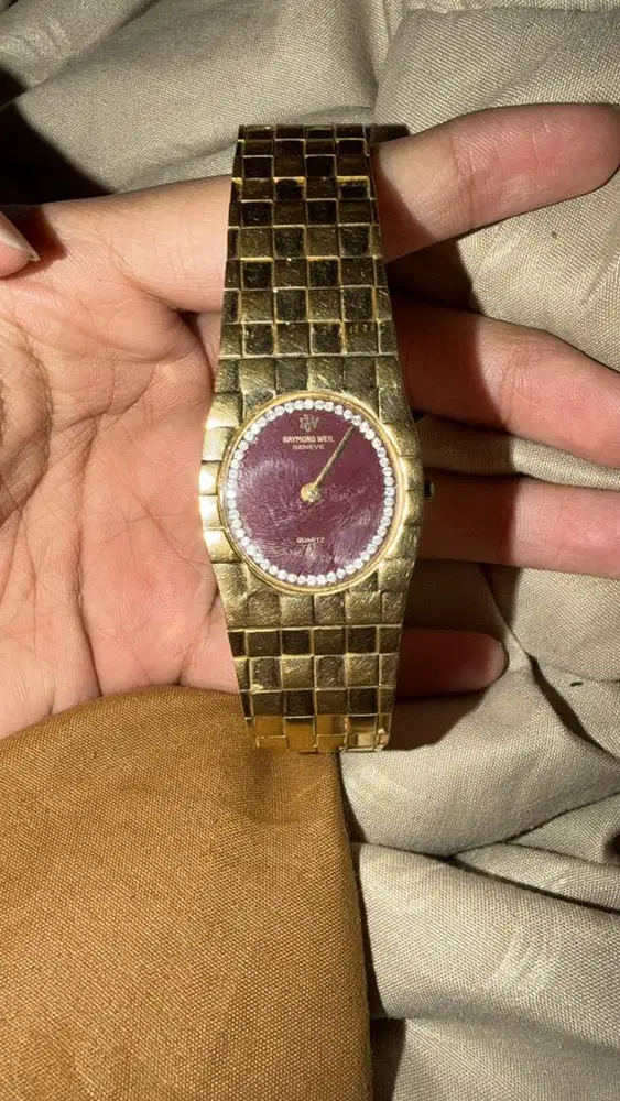 jam tangan raymond weild 18 karat gold