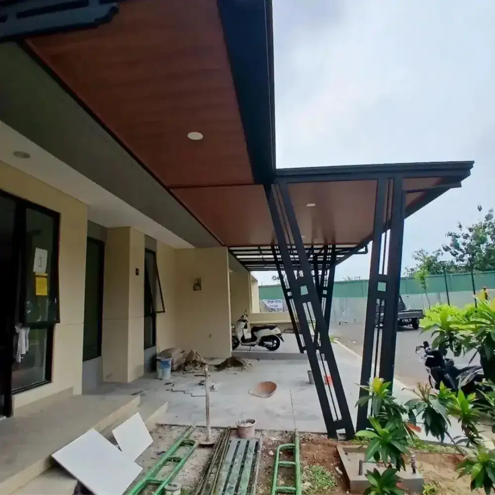Kanopi alderon kombinasi plapon pvc