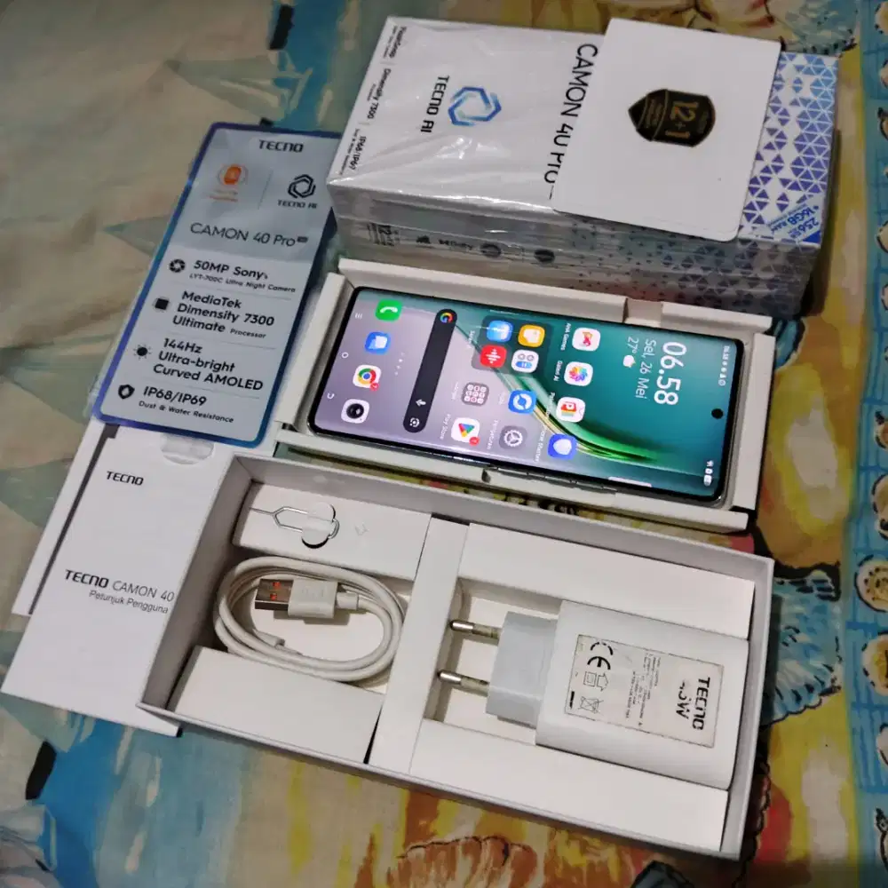 Fullset Camon 40 Pro 5G 256/8