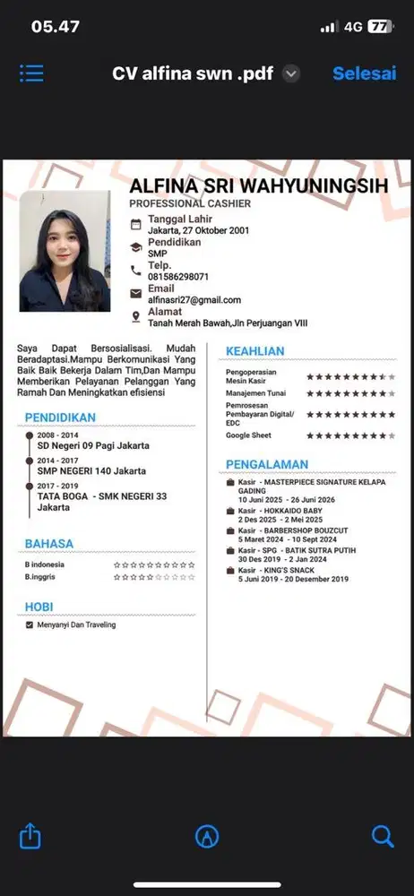 Cari loker area koja