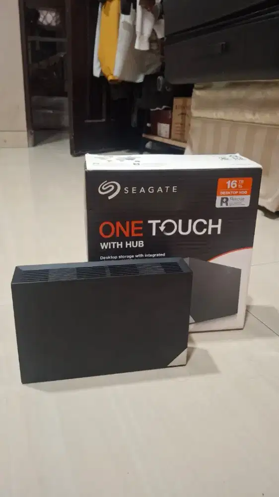 Hardisk Eksternal 16 TB Seagate One Touch With Hub Desktop HDD Second