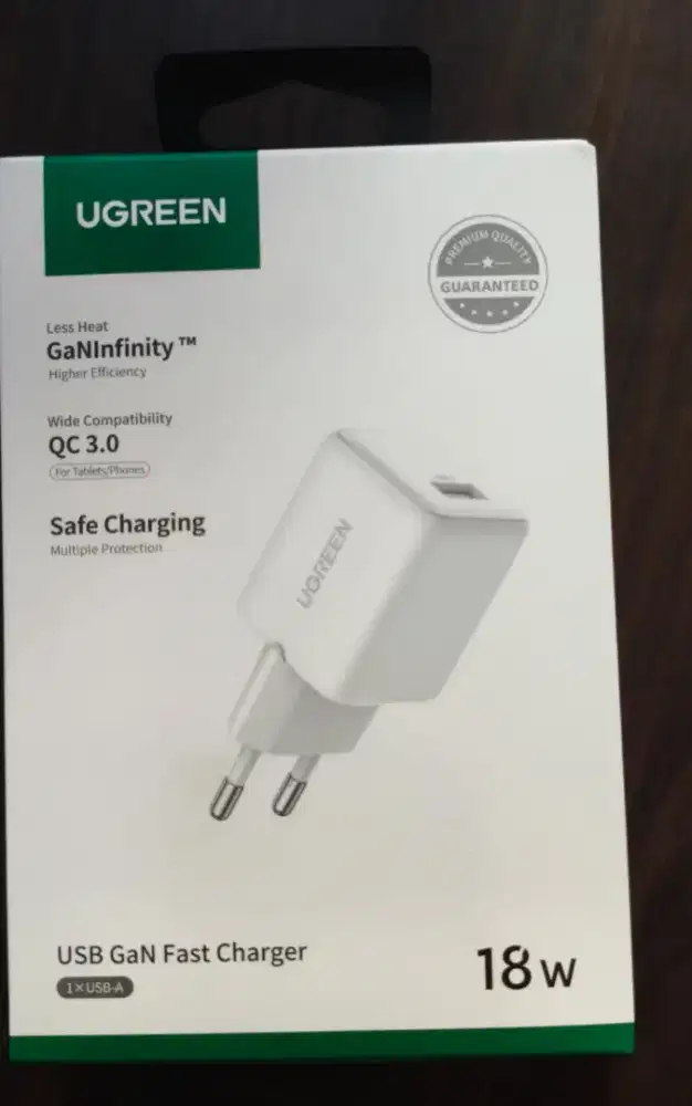 UGREEN Kepala Charger For iPhone PD USB-A 18w - 75623 18W GAN