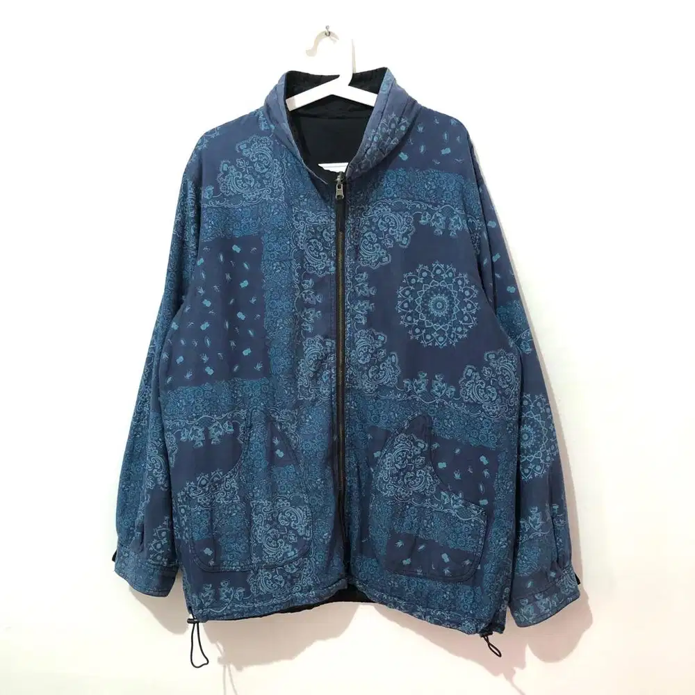 Blue Bandana Paisley reversible jacket uniqlo dickies carhartt jaket