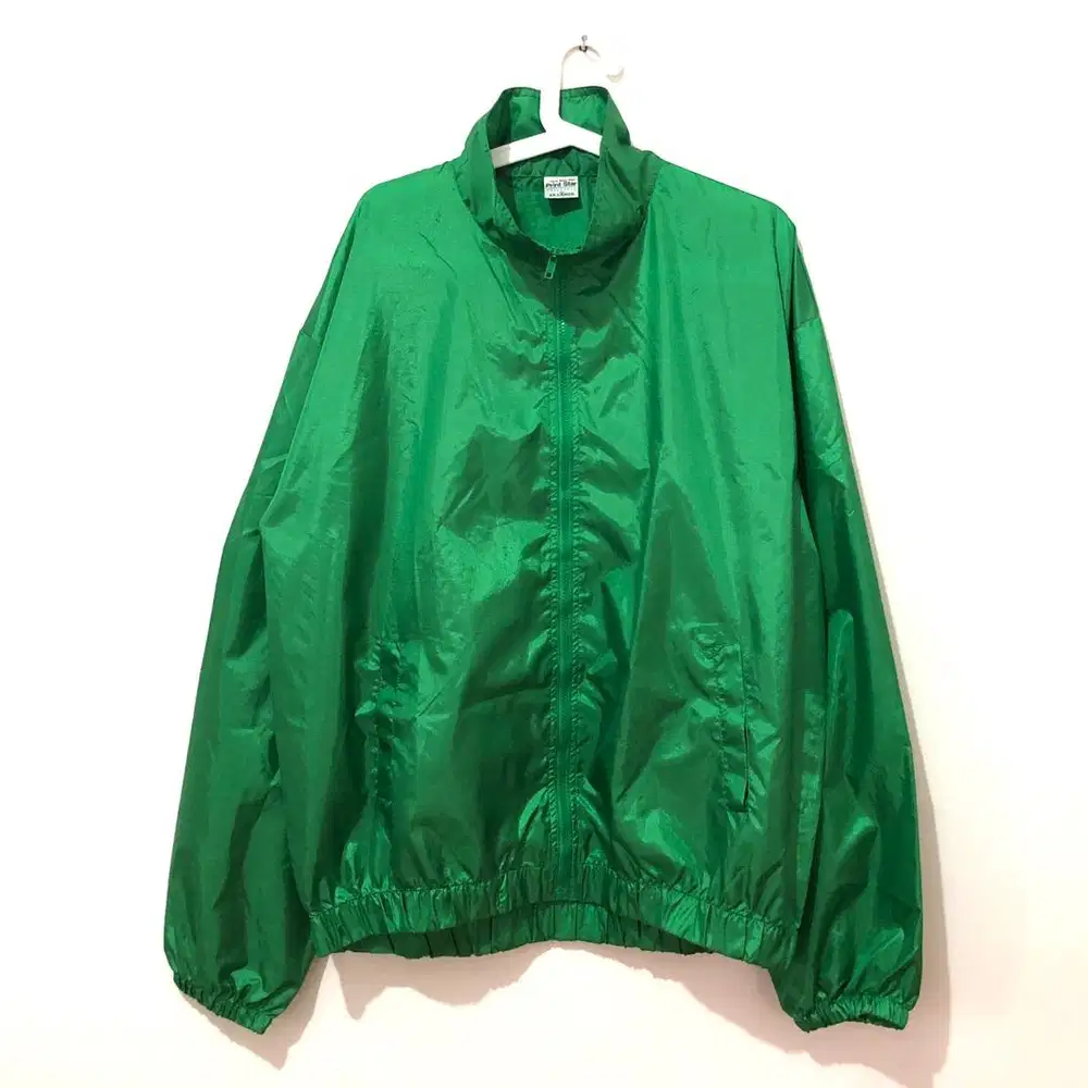 Kannon print star green metalic nylon jacket uniqlo patagonia acg zara