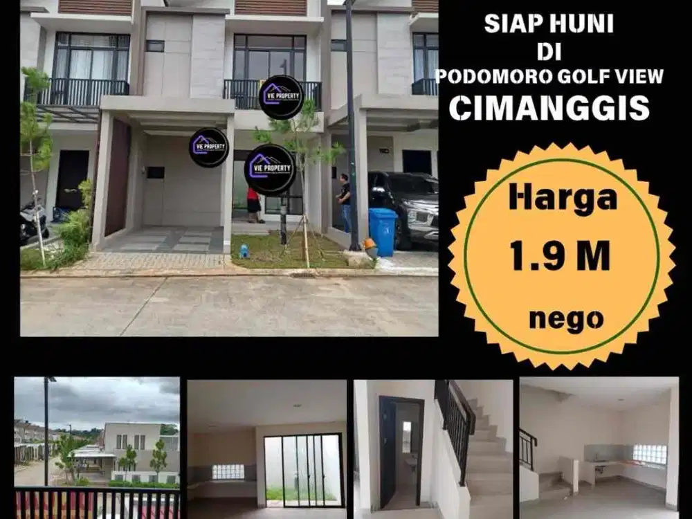 Rumah Dijual Di Podomoro Golf View Cimanggis Dua Lantai Rumah Baru