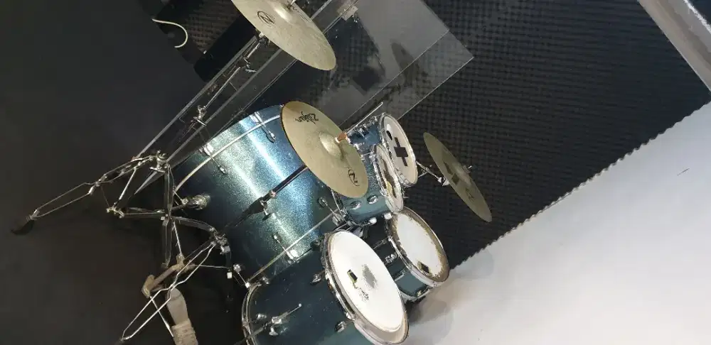1 set drum Merk Gretsch Blue