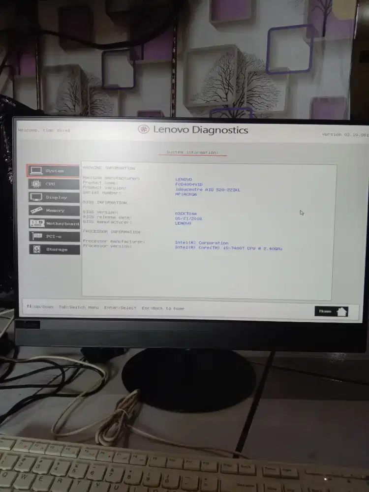 PC All in One Lenovo Ideacentre 520-22IKL. Core i5 gen 7