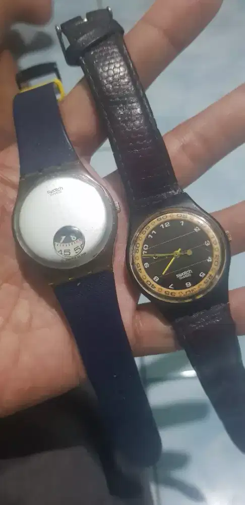 swatch silverplate dan swatch solar minusan