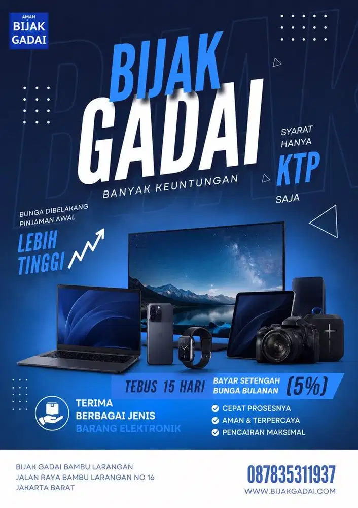 TERIMA GADAI ELEKTRONIK HARGA TINGGI
