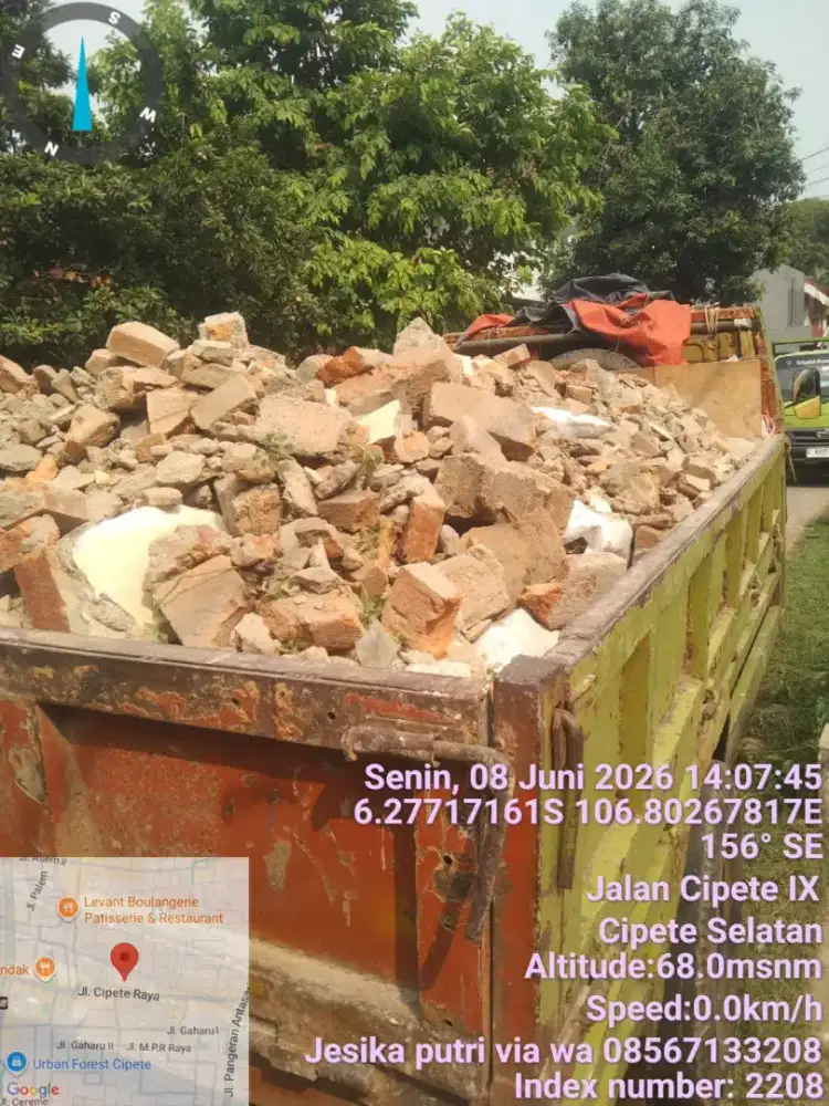Buang puing dan sampah