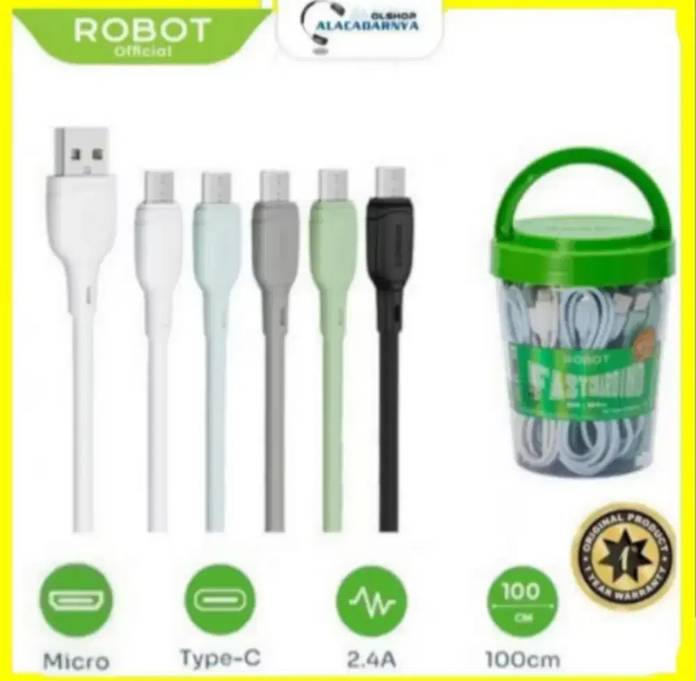 Kabel robot type C fast charging promo
