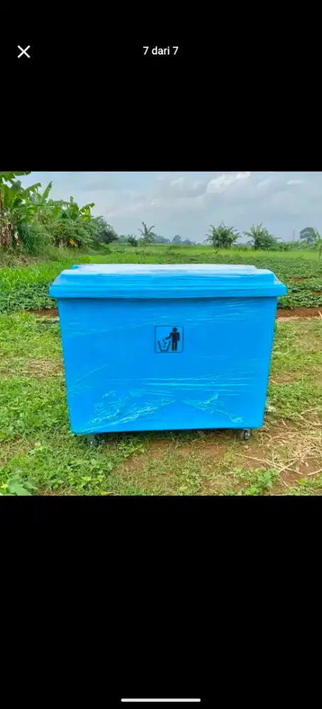 Pusat tempat sampah fiberglass