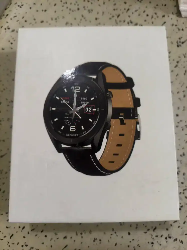 Smartwatch Kantoran Strap Kulit (Baru)