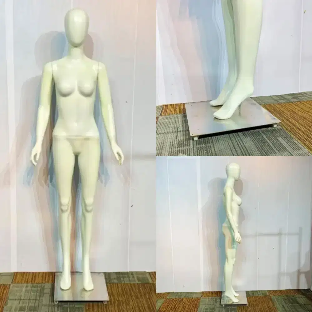 Patung Manekin Full Body Wanita Plat Roda Patung Wanita