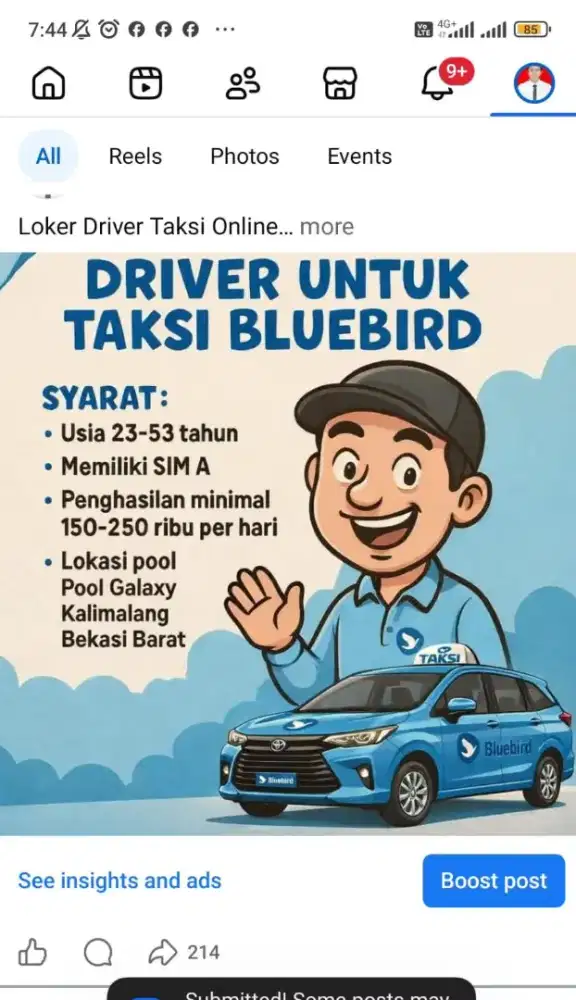 Driver taxi online