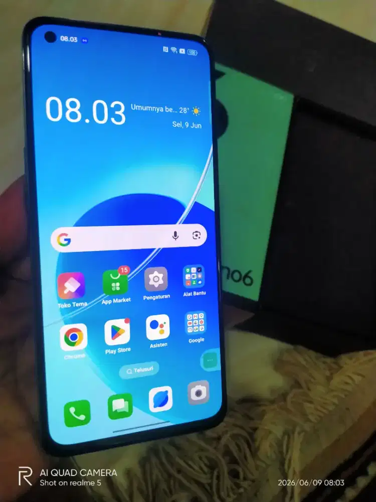 Oppo Reno 6(8+8/128) segel lkp no minus.PASS