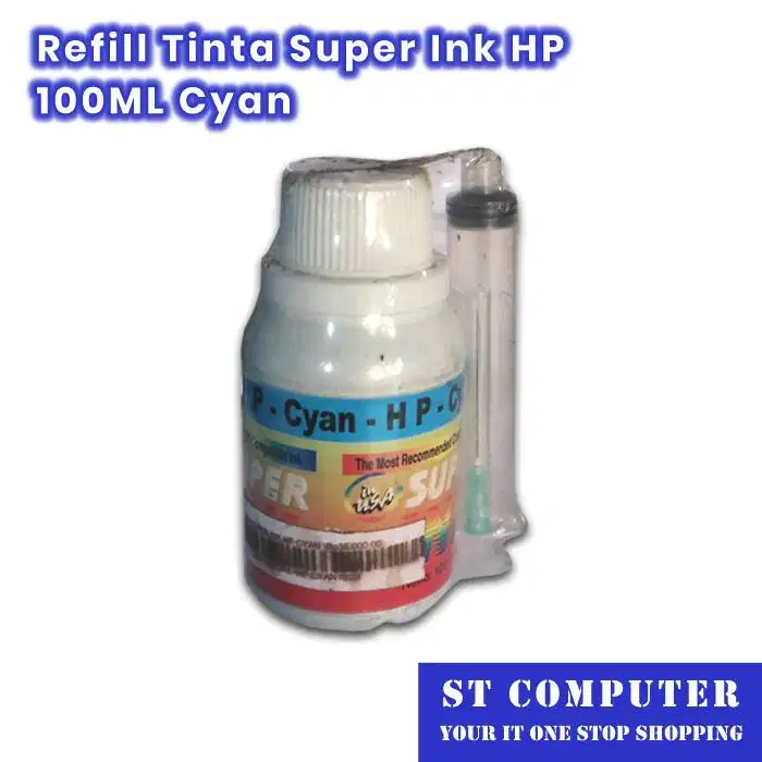 Refill Tinta Super Ink HP Cyan 100ML
