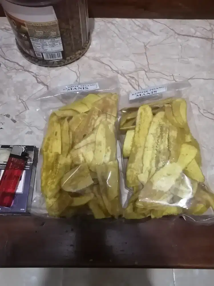 Camilan Keripik pisang manis