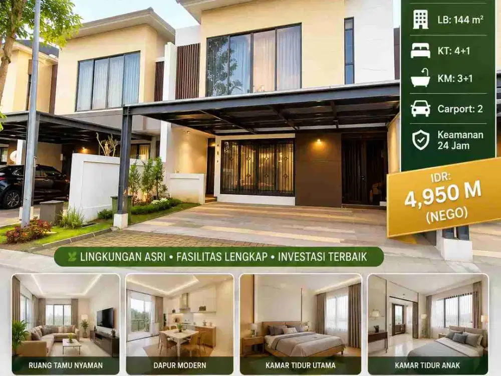 Rumah Discovery Amore jual cepat Furnished siap huni hot Price