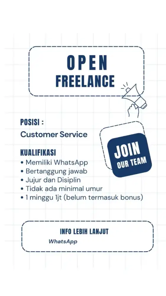 Freelance Costumer Service Paylater